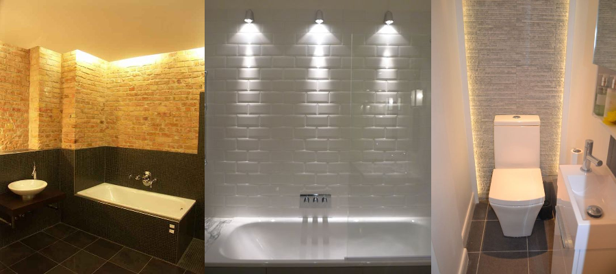 stimmungsvolle Badezimmerbeleuchtung