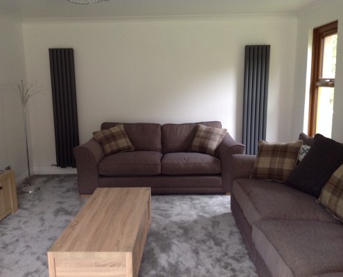 Vertikale Design Heizkörper als Statement