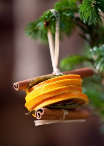 via: freshideen.com Weihnachtsbaumschmuck aus Orange Zimt natürliches Ornament