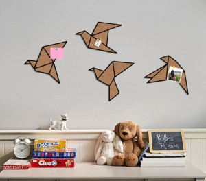 Foto: Bigpinnwand Kork Pinnwand Vogel Origami