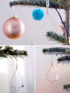 via: hamburn von innen Weihnachtsbaumschmuck aus Draht Kupfer