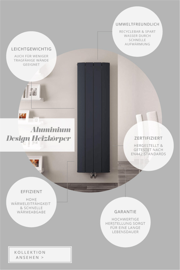 Die Vorteile von Aluminium Heizkörpern Infografik Aluminium Heizkörper und deren Vorteile